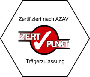 Siegel Zertifiziert nach AZAV